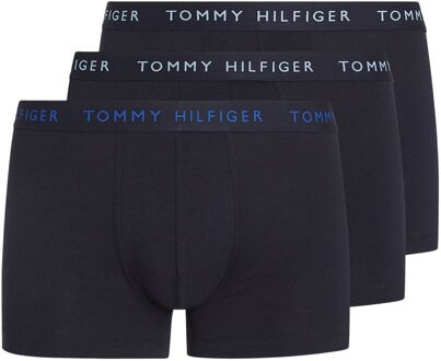 Tommy Hilfiger Trunk Boxershorts Heren (3-pack) donkerblauw - M