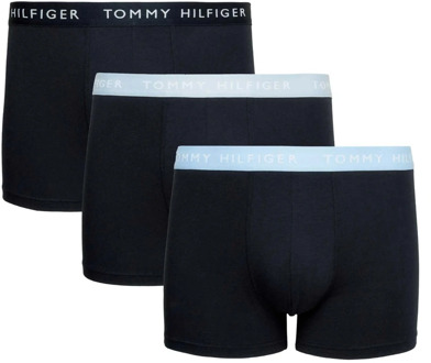 Tommy Hilfiger Trunk Boxershorts Heren (3-pack) navy - blauw - S