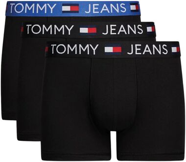 Tommy Hilfiger Trunk Boxershorts Heren (3-pack) zwart - blauw - S