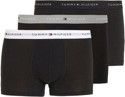 Tommy Hilfiger Trunk Boxershorts Heren (3-pack) zwart - grijs - wit - L
