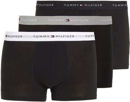 Tommy Hilfiger Trunk Boxershorts Heren (3-pack) zwart - grijs - wit - XL