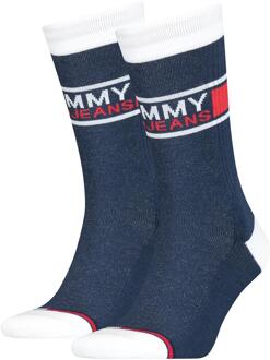 Tommy Hilfiger Uni Tj Sock Black 2-Pack-35/38 Blauw - 35/38