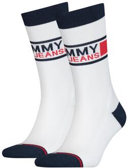 Tommy Hilfiger Uni Tj Sock White 2-Pack-35/38 Wit - 35/38