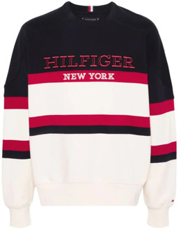 Tommy Hilfiger Urban Color Block Sweatshirt Tommy Hilfiger , Multicolor , Heren - XS
