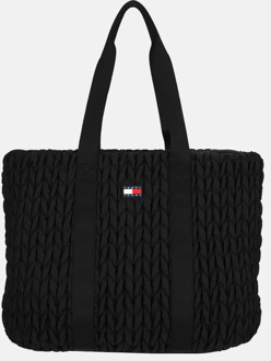 Tommy Hilfiger Urban Quilted shopper black Zwart - No Size