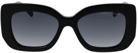 Tommy Hilfiger Vierkante Frame Zonnebril Zwart - One Size