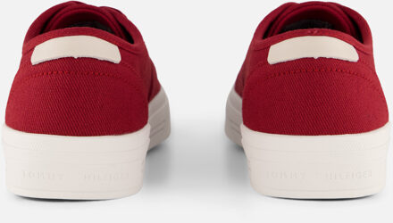 Tommy Hilfiger Vulc Cup CVS Sneakers rood Textiel - 40,41,42,43,44,45,46