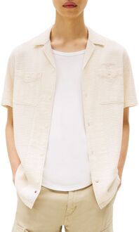 Tommy Hilfiger Waffle Reg Camp Overhemd Heren - XXL