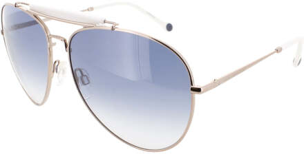 Tommy Hilfiger White Bar Gold Zonnebril Goud - One Size