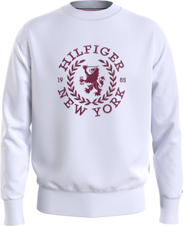 Tommy Hilfiger Witte Katoenen Sweatshirt voor Heren Tommy Hilfiger , White , Heren - Xl,L,M,S
