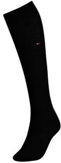 Tommy Hilfiger Women Cotton Knee High Sock Zwart,Blauw - Maat 35/38,Maat 39/42