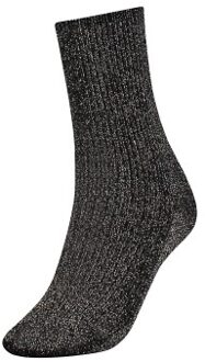 Tommy Hilfiger Women Glitter Sock Zwart,Geel,Grijs - Maat 35/38,Maat 39/42