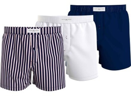 Tommy Hilfiger Woven Boxer Print Blauw,Rood,Versch.kleure/Patroon,Wit - Small,Large