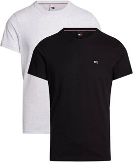 Tommy Hilfiger XSlim Jersey Shirts Heren (2-pack) wit - zwart