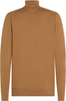 Tommy Hilfiger Zip Mock Cashmere Sweater voor Heren Tommy Hilfiger , Brown , Heren - 2Xl,Xl,L,M,S