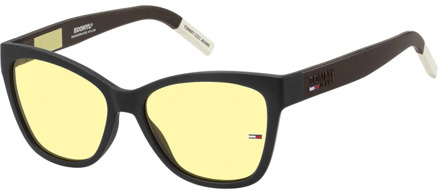 Tommy Hilfiger Zonnebril 0026/s Cat.3 Cat-eye Nylon Zwart/geel