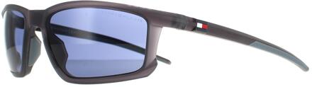 Tommy Hilfiger zonnebril dan 1914/s Fre Ku Matte Gray Blue Grijs - One Size
