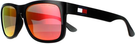 Tommy Hilfiger Zonnebril TH 1556/S 807 UZ Black Red Mirror Zwart - One Size