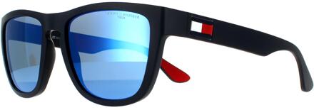 Tommy Hilfiger zonnebril TH 1557/S FLL ZS MATTE BLAUWE BLAUW MIROR - maat