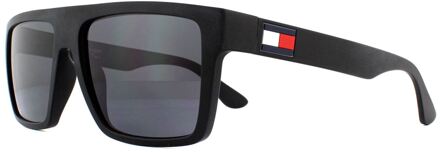 Tommy Hilfiger Zonnebril Th 1605/S 003 IR Mat Zwart Grijs Blauw - One Size