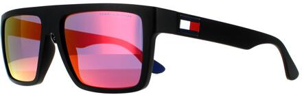 Tommy Hilfiger Zonnebril TH 1605/S 003 MI MATTE ZWART GREY INFRARED - One Size