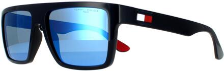 Tommy Hilfiger zonnebril TH 1605/S PJP ZS MATTE BLAUWE BLAUW MIROR - maat