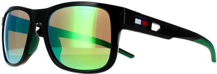 Tommy Hilfiger Zonnebril Th 1913/S 807 Z9 Black Green Mirror Zwart