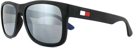 Tommy Hilfiger Zonnebril Th1556/s D51/t4 Heren Zwart/blauw Maat S