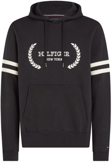 Tommy Hilfiger Zwarte hoodie voor heren Tommy Hilfiger , Black , Heren - Xl,L,M,S
