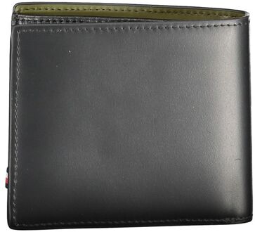 Tommy Hilfiger Zwarte Leren Portemonnee - One Size