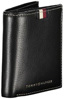 Tommy Hilfiger Zwarte Leren Portemonnee