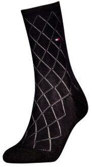 Tommy Hlfiger Women Premium Argyle Socks Zwart,Blauw,Roze,Beige,Wit - Maat 35/38,Maat 39/42