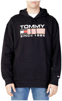 Tommy Jeans Athletic Biologisch Katoenen Hoodie Tommy Jeans , Black , Heren - 2Xl,L,M,S,Xs