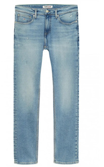 Tommy Jeans Blauwe Denim Slim Fit Jeans Tommy Jeans , Blue , Heren - W27 L32