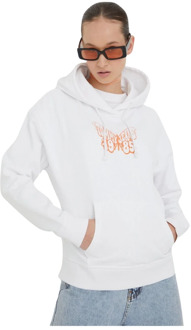 Tommy Jeans Butterfly Logo Hoodie Tommy Jeans , White , Dames - M,S,Xs