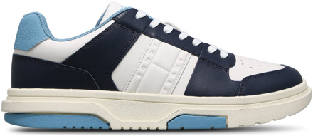 Tommy Jeans Cupsole Ess Sneakers Heren - Wit - Maat 44 - Leer White