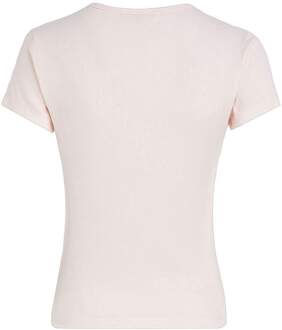 Tommy Jeans Essential katoenen T-shirt voor dames Rosé - XS