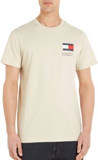 Tommy Jeans Essential Logo Slim Fit Shirt Heren crème - XXL
