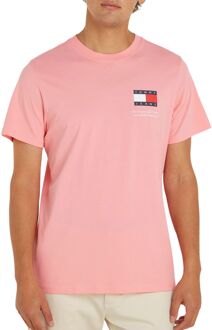 Tommy Jeans Essential Logo Slim Fit Shirt Heren roze