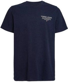 Tommy Jeans Grafisch T-shirt van overgangskatoen Tommy Jeans , Blue , Heren - 2Xl,Xl,L,M,S