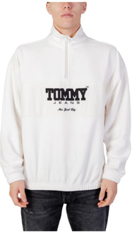 Tommy Jeans Heren Sweatshirt zonder capuchon Tommy Jeans , White , Heren - Xl,M