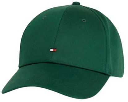 Tommy Jeans Katoenen 6 Panel Flag Cap Tommy Jeans , Green , Heren - ONE Size