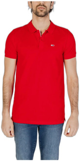 Tommy Jeans Polo Shirts Tommy Jeans , Red , Heren - 2Xl,Xl,L,M,S