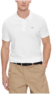 Tommy Jeans Polo Shirts Tommy Jeans , White , Heren - Xl,L,M,S