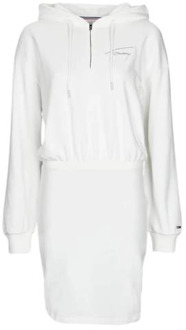 Tommy Jeans Short Dresses Tommy Jeans , White , Dames - XS