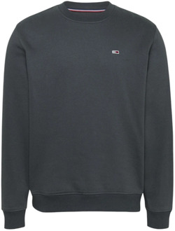 Tommy Jeans Stijlvolle Sweatshirt voor Mannen Tommy Jeans , Gray , Heren - 2Xl,Xl,M,S