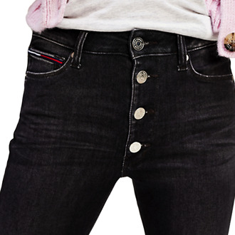 Tommy Jeans Sylvia HR Super Sky dames Zwart - EU 26