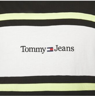 Tommy Jeans T-shirt met logo, klassieke lijn voor heren - maat XS Zwart