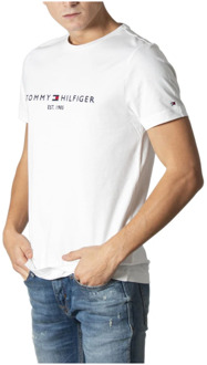 Tommy Jeans T-shirt met logo Wit - 2XL