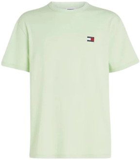 Tommy Jeans T-Shirt- TJM REG Badge TEE EXT Tommy Jeans , Green , Heren - 2Xl,L,M,S
